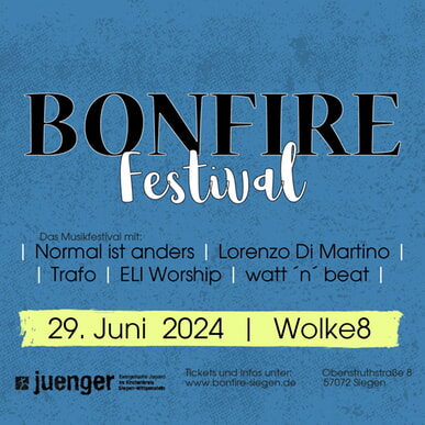 Bonfire-Festival am 29. Juni 2024