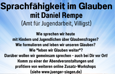 Workshop "Sprachf&auml;higkeit im Glauben" 27.M&auml;rz 2023
