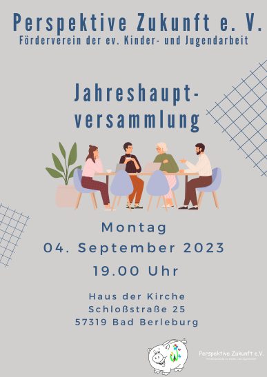 Jahreshauptversammlung Perspektive Zukunft e. V.